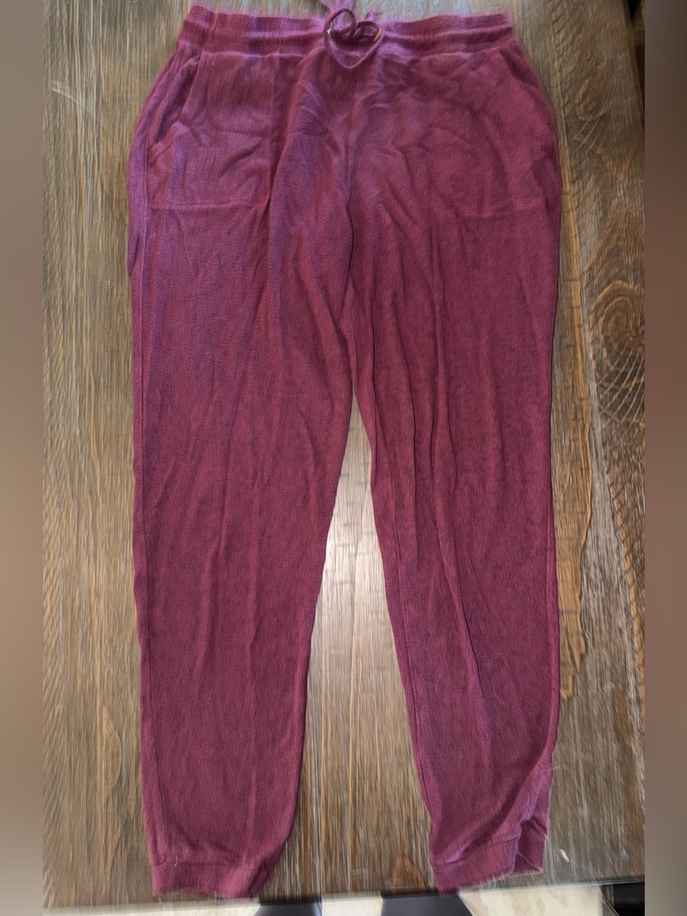Old Navy Ribbed Knit Pants - Burgundy